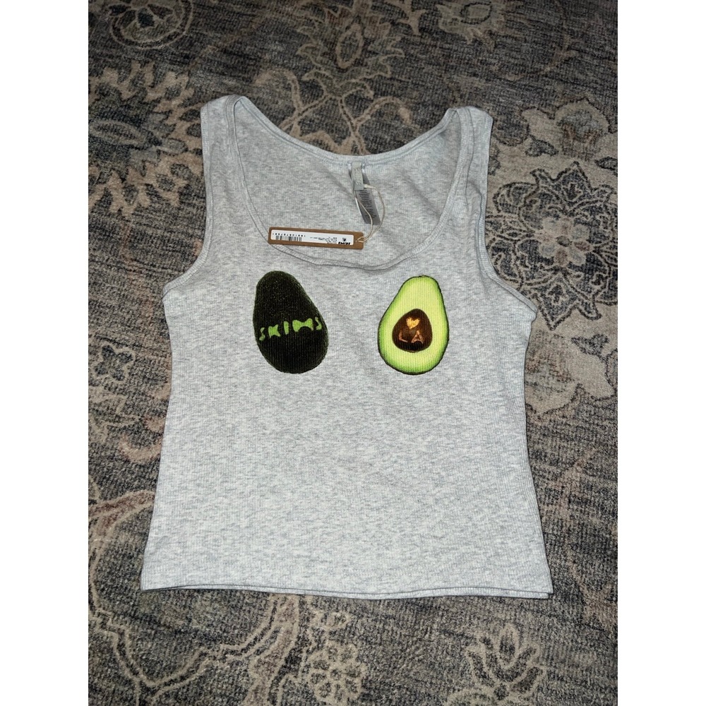 Skims LA Avocado Cotton Rib Tank XL